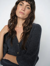 Mos Mosh Thora Lizet Knit Cardigan - India Ink