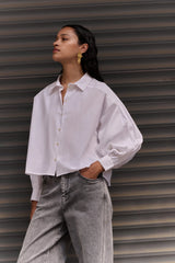Sarah short blouse - white