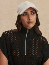 Varley Gaines Half Zip Knit - Black