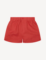 With Nothing Underneath The Boxer Linen - Cardinal Red