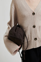 Second Female Alpha Knit Fitted Cardigan - Beige Melange