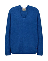 Mos Mosh Thora V-Neck Knit - Blue Lolite