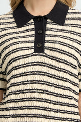 Ichi Chany MS2 Knit - Birch Black Stripe