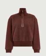 Varley Roselle Half Zip Fleece - Deep Mahogany