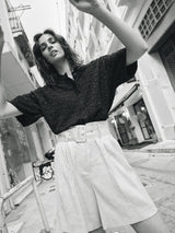 Mos Mosh Toba Jacquard Voile Blouse