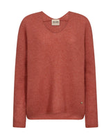 Mos Mosh Thora V-Neck Knit - Faded Rose