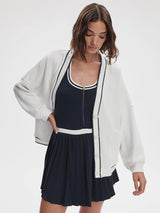 Varley Decker Off Court Cardigan - White