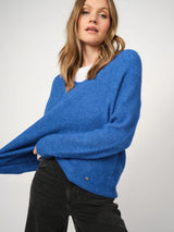 Mos Mosh Thora V-Neck Knit - Blue Lolite