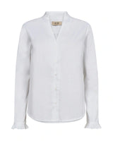 Mos Mosh Hassie Pleat Shirt - White