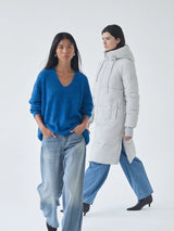 Mos Mosh Thora V-Neck Knit - Blue Lolite