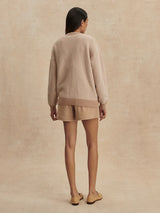 Varley Tarran Stitch Knit Cardigan - Light Taupe
