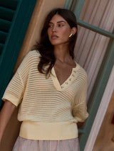 Varley Callie Knit Top - Anise Flower