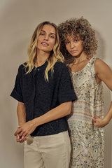 Mos Mosh Toba Jacquard Voile Blouse