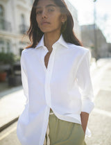 With Nothing Underneath The Boyfriend Weave - White