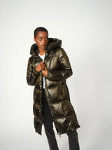 Mos Mosh Nova Metallic Down Jacket - Forest Night