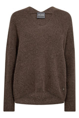 Mos Mosh Thora V-Neck Knit - Falcon