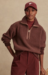 Varley Roselle Half Zip Fleece - Deep Mahogany