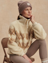Varley Hendrik Half Zip Sherpa - Egret