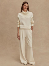 Varley The Extra Wide Leg Pant 29.5 - Egret
