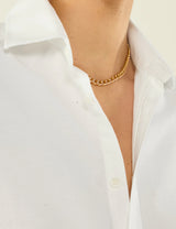 With Nothing Underneath The Classic Oxford Shirt - White