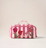 Embroidered Open Flat Makeup Bags | Elizabeth Scarlett
