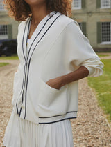 Varley Decker Off Court Cardigan - White