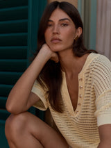 Varley Callie Knit Top - Anise Flower