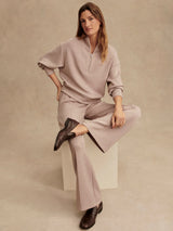 Varley The Wide Leg Pant 30 -  Taupe Marl