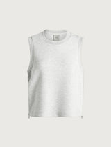 Varley Shea Crop Tank - Ivory Marl
