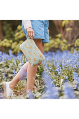 Elizabeth Scarlett Bee Velvet Travel Pouch - Choose A Colour