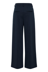 ICHI Kate Office Wide Trousers - Total Eclipse
