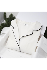 Breathe Organic Cotton Pyjama Set - White