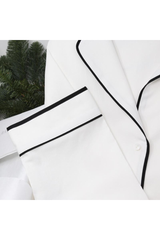 Breathe Organic Cotton Pyjama Set - White