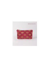 Elizabeth Scarlett Bee Velvet Travel Pouch - Choose A Colour