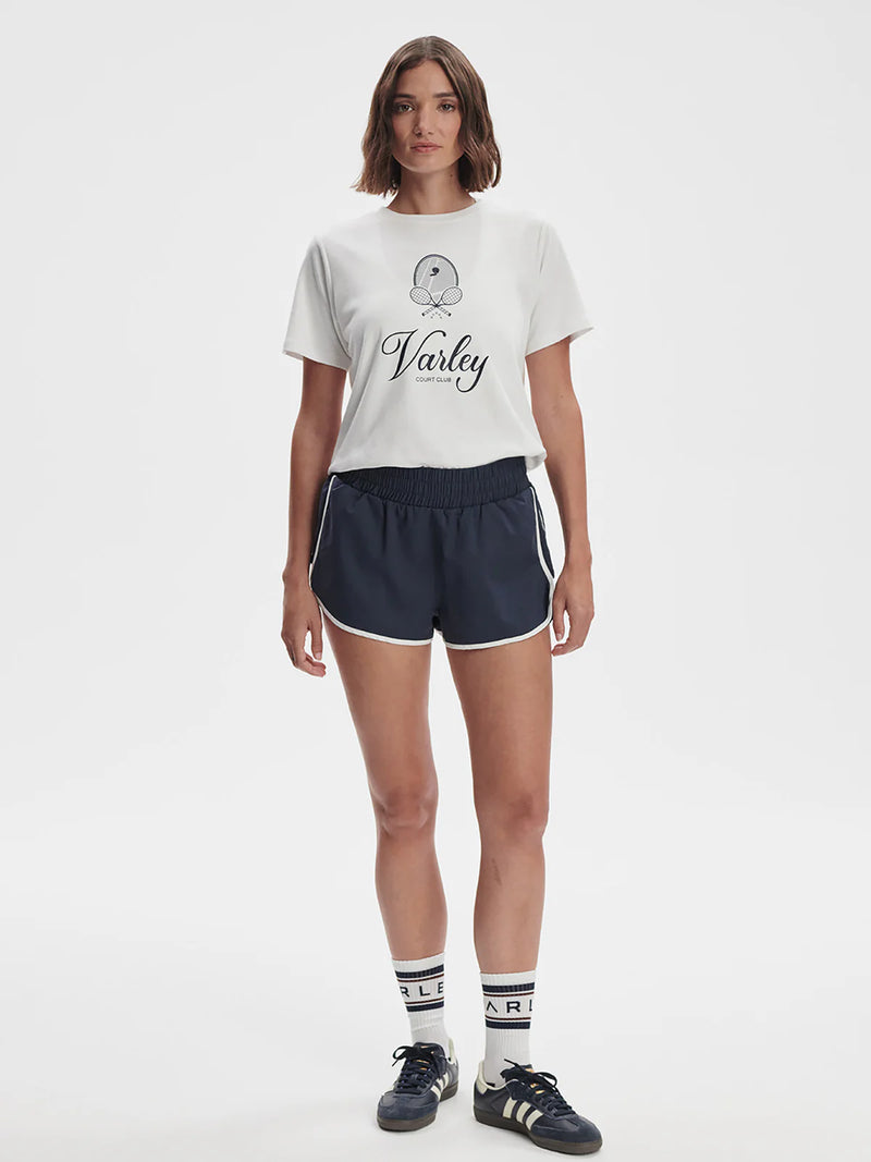 Varley Coventry Branded Tee - White