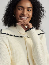 Varley Sibley Soft Knit Jacket - Egret