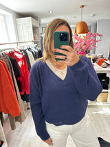 Ichi Dasila LS2 Knit - Patriot Blue