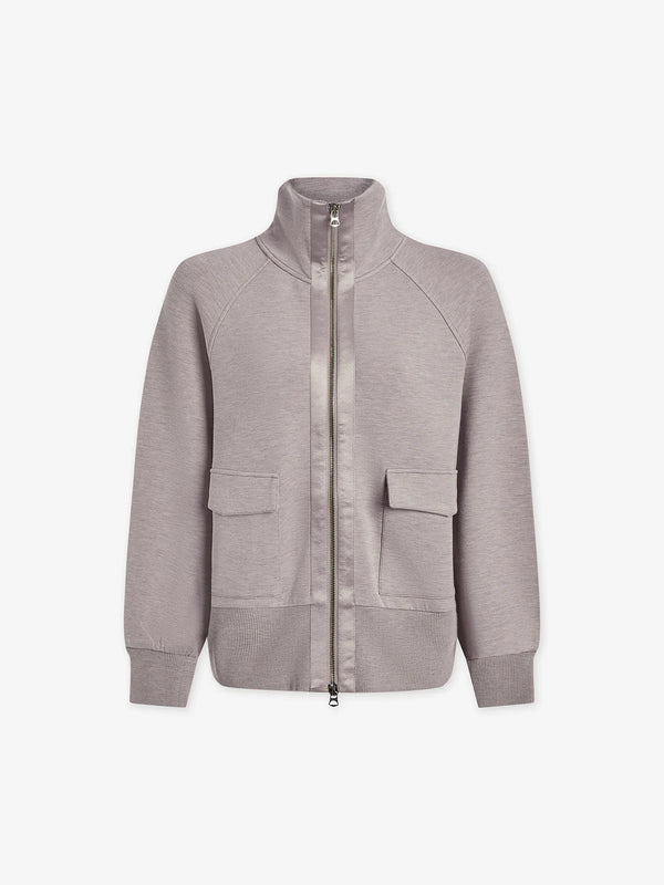 Varley Roxbury Zip Through - Taupe Marl