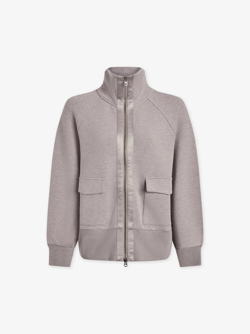 Varley Roxbury Zip Through - Taupe Marl