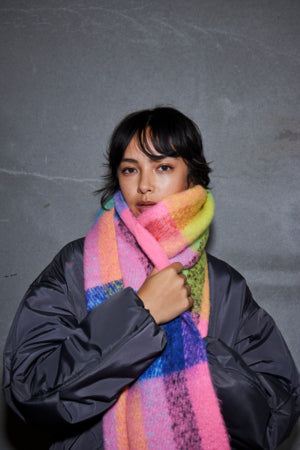 Ichi Dima Scarf - Super Pink