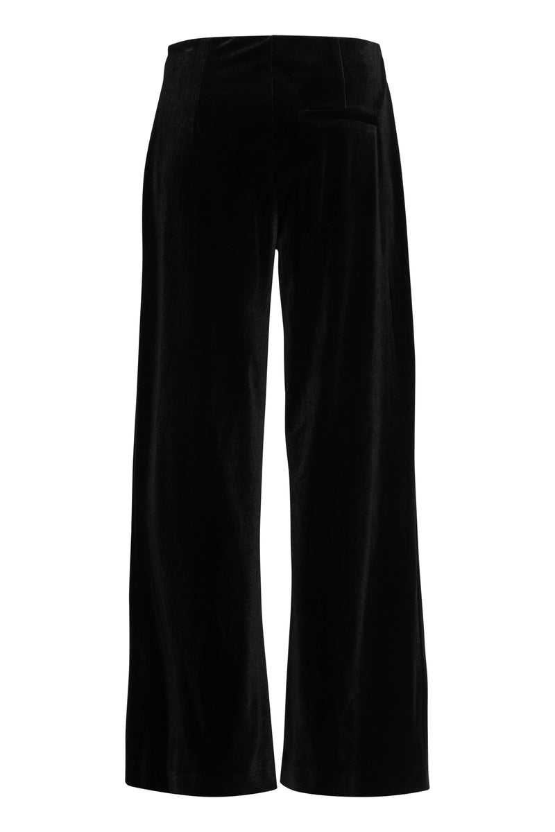 Ichi Velvetty Pant - Black