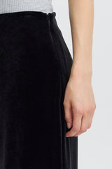 Ichi Velvetty Pant - Black