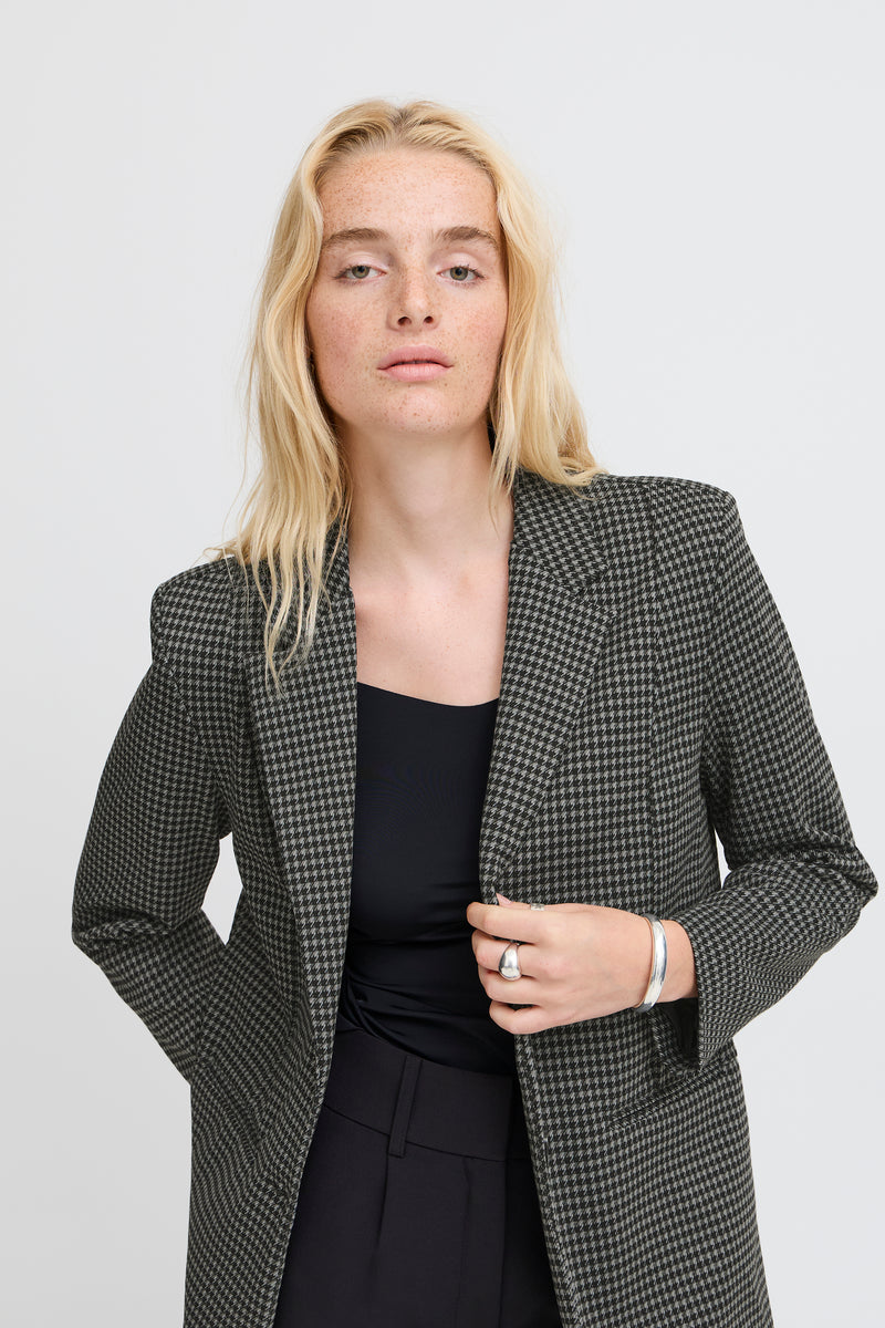 Ichi Kate Houndstooth Blazer