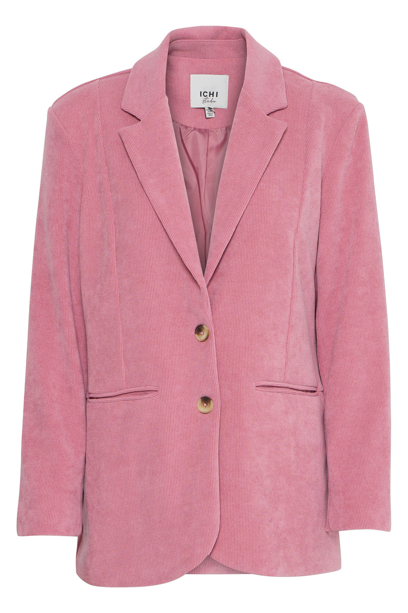 Ichi Kate Corduroy Blazer - Heather Rose