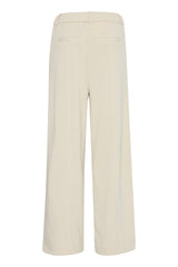 Ichi Kate Corduroy Wide Pant - Almond Milk