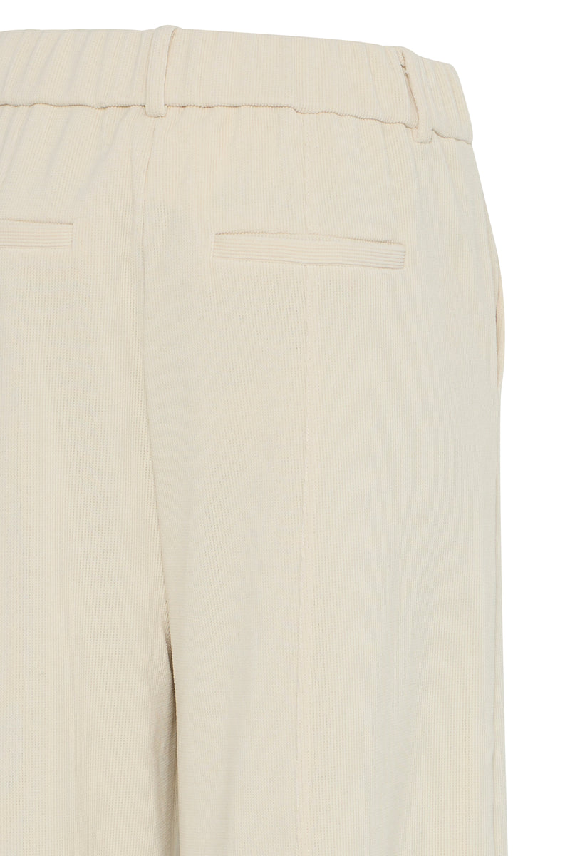 Ichi Kate Corduroy Wide Pant - Almond Milk