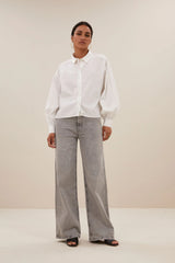 Sarah short blouse - white