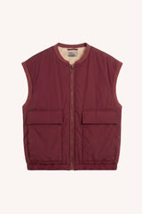 Gio Sleeveless Jacket - Wine
