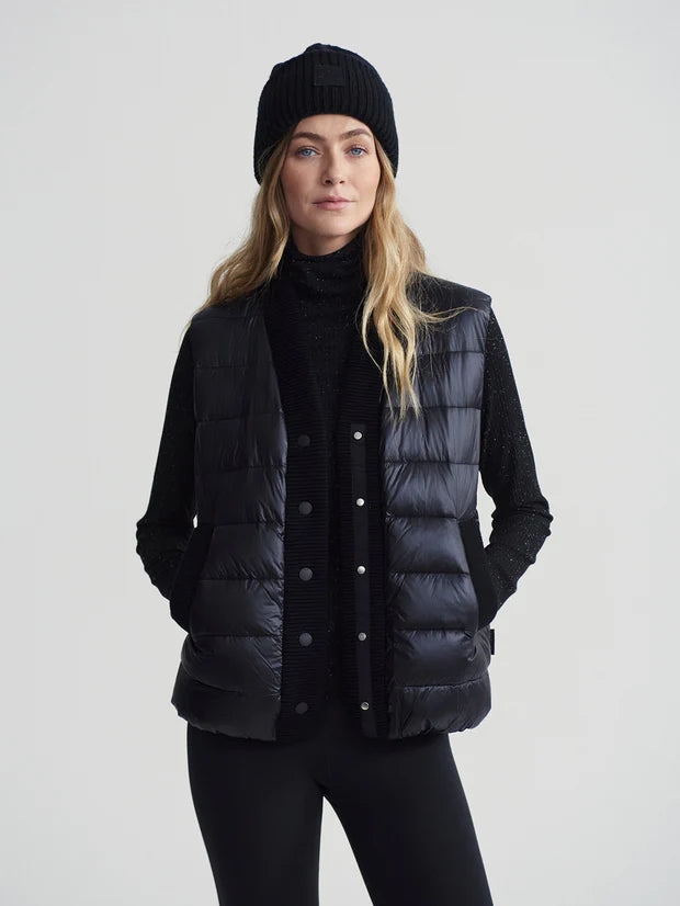 Varley Colwyn Combo Boxy Gilet - Black