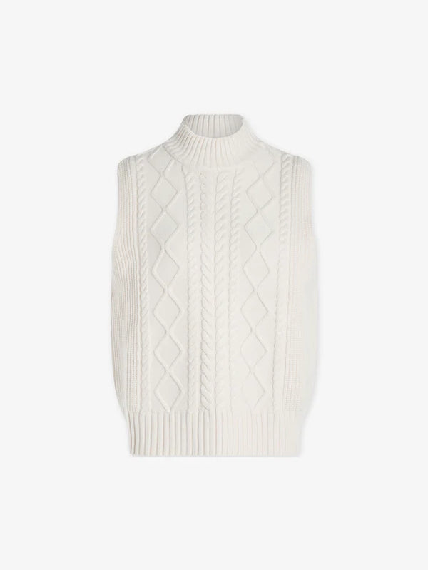 Varley Joilette Roll Neck Vest - Egret